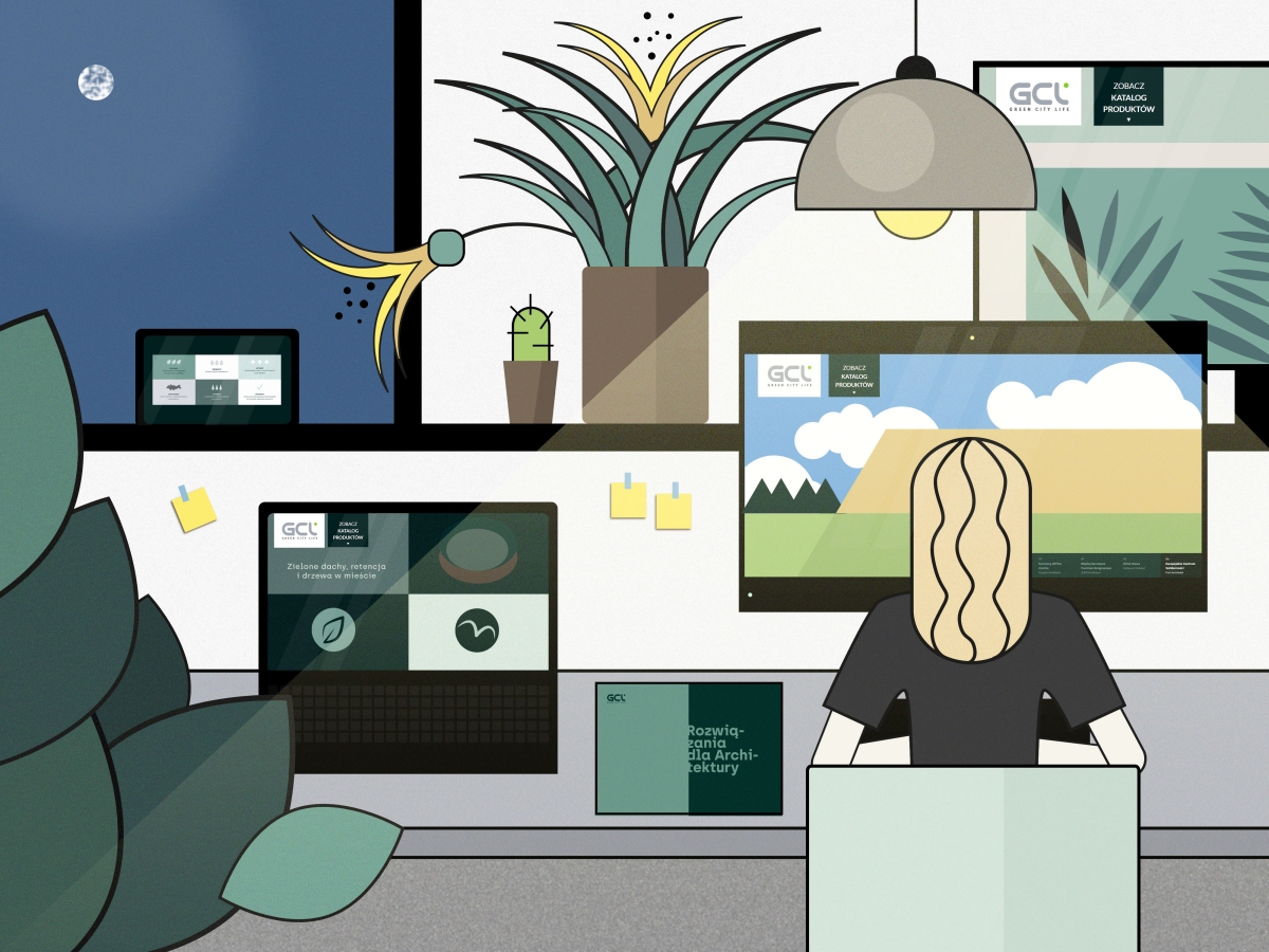 GCL strona internetowa i broszura